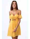 Honey dress with thin straps 1018 - Online store - Boutique